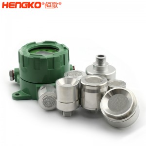 恒歌定制孔徑0.2-120μm不銹鋼氣體傳感器防爆外殼,耐腐蝕防水金屬過濾器