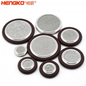 恒歌不銹鋼316L真空卡環濾芯耐高溫透氣均勻耐壓，工業衛生級不銹鋼濾片過濾器