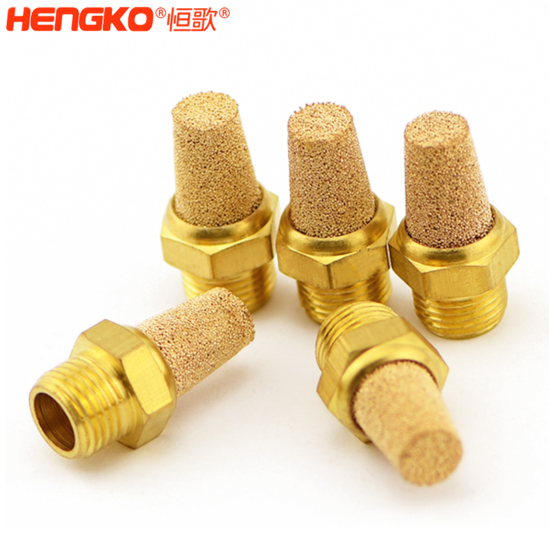 廠家供應HSBE 型燒結銅氣動空氣消聲器1″ 1/2″氣動設備發動機降噪 Featured Image