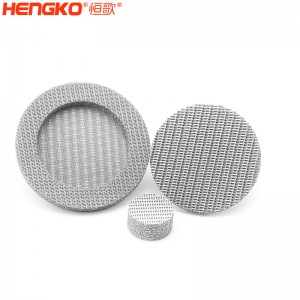 濾芯廠家不銹鋼316燒結網過濾片呼吸金屬孔隙均勻透氣，水處理過濾用